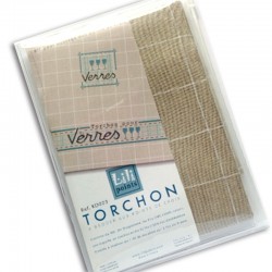 Kit Torchon "verres" (bleu) 