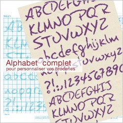 Alphabet to embroider