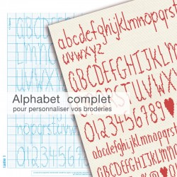 Alphabet to embroider