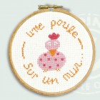 Mini Kit "une poule sur un mur"