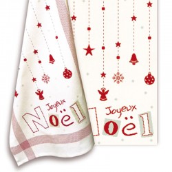  "Joyeux Noel" Tea Towel