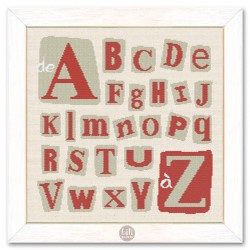 Two coloured alphabet