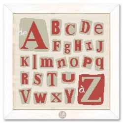 Two coloured alphabet